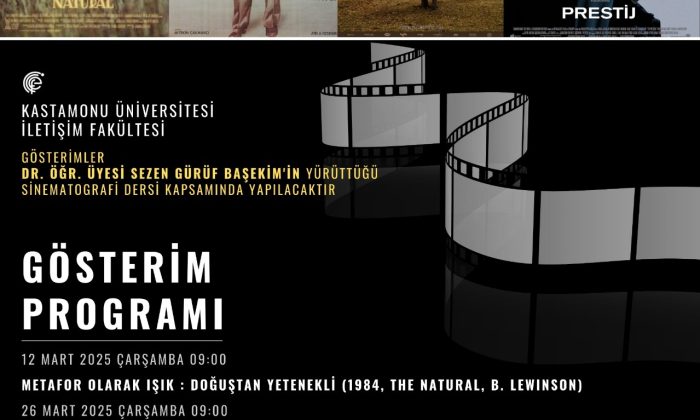 Fakültemizde Sinematografi Dersi Kapsamında Film Gösterimleri Başlıyor